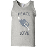 Love Moschino Man Black T-Shirt Cotton, Elastane G220 Gildan 100% Cotton Tank Top