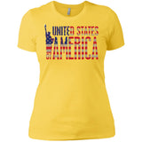 i'm American t shirt NL3900 Next Level Ladies' Boyfriend T-Shirt