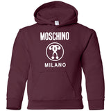Moschino Kids - logo print T-shirt - kids - Cotton G185B Gildan Youth Pullover Hoodie