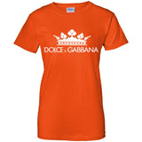 Dolce & Gabbana Black Crown Tee G200L Gildan Ladies' 100% Cotton T-Shirt