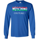 Moschino - Couture logo T-shirt - men - Cotton - 50 - Black G240 Gildan LS Ultra Cotton T-Shirt