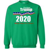President Trump keep America great 2020 G180 Gildan Crewneck Pullover Sweatshirt  8 oz.