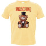 Moschino Circus Bear T-shirt Black - Black 3321 Rabbit Skins Toddler Jersey T-Shirt