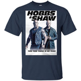 Hobbs & Shaw T-Shirt 2019 Movie HOT Fast&Furious Presents MEN-WOMEN Black-White G200 Gildan Ultra Cotton T-Shirt