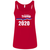 President Trump keep America great 2020 6488 Bella + Canvas Ladies' Relaxed Jersey Tank