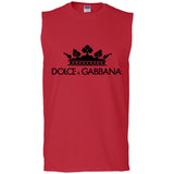 Dolce & Gabbana Crown D&G Logo Ringer Tee G270 Gildan Men's Ultra Cotton Sleeveless T-Shirt