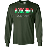 Moschino - Couture logo T-shirt - men - Cotton - 50 - Black G240 Gildan LS Ultra Cotton T-Shirt