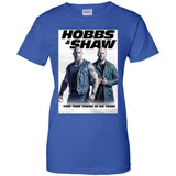 Hobbs & Shaw T-Shirt 2019 Movie HOT Fast&Furious Presents MEN-WOMEN Black-White G200L Gildan Ladies' 100% Cotton T-Shirt