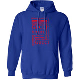 Gucci logomania print Red color gucci men's t shirt G185 Gildan Pullover Hoodie 8 oz.