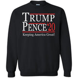 Trump pense keep America great 2020 G180 Gildan Crewneck Pullover Sweatshirt  8 oz.