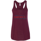 Make america great again B8800 Bella + Canvas Flowy Racerback Tank