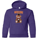 Moschino Circus Bear T-shirt Black - Black G185B Gildan Youth Pullover Hoodie