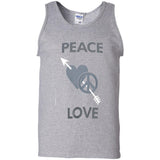 Love Moschino Man Black T-Shirt Cotton, Elastane G220 Gildan 100% Cotton Tank Top