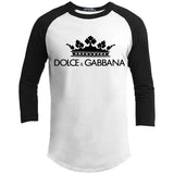 Dolce & Gabbana Crown D&G Logo Ringer Tee T200 Sport-Tek Sporty T-Shirt