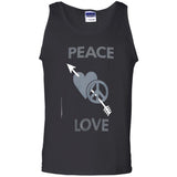 Love Moschino Man Black T-Shirt Cotton, Elastane G220 Gildan 100% Cotton Tank Top