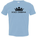 Dolce & Gabbana Crown D&G Logo Ringer Tee 3321 Rabbit Skins Toddler Jersey T-Shirt