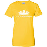 Dolce & Gabbana Black Crown Tee G200L Gildan Ladies' 100% Cotton T-Shirt