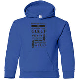 Gucci logomania print gucci men's t shirt G185B Gildan Youth Pullover Hoodie