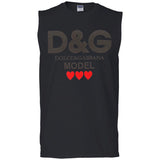 Dolce & Gabbana - Printed Cotton-jersey T-shirt - White G270 Gildan Men's Ultra Cotton Sleeveless T-Shirt