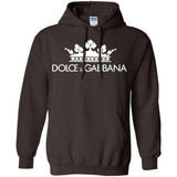 Dolce & Gabbana Black Crown Tee G185 Gildan Pullover Hoodie 8 oz.