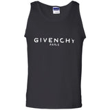 Givenchy Men's Destroyed Logo Graphic T-Shirt, Black, Men's G220 Gildan 100% Cotton Tank Top