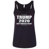 2020 Donald Trump Keep America Great 6488 Bella + Canvas Ladies' Relaxed Jersey Tank