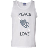 Love Moschino Man Black T-Shirt Cotton, Elastane G220 Gildan 100% Cotton Tank Top