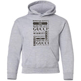 Gucci logomania print gucci men's t shirt G185B Gildan Youth Pullover Hoodie